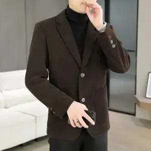 가을 캐주얼 겨울 럭셔리 상의 남자정장재킷 슬림핏 코트 코듀로이 정장 원템4