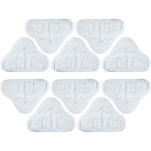 블루스타즈 10팩 H2OX5 극세사 스팀 걸레 패드 교체 - H2O H20 X5와 호환 세척 및 재사용 가능, X5 청소기에 정확한 적합성