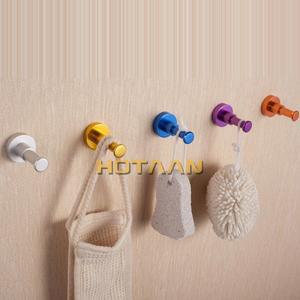 라포식 .알루미늄 제 로브 후크 벽 마운트 단일 나사 수건 거치대 욕실 주방 액세서리 코트 옷 모자
