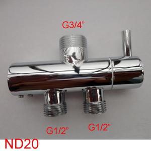 라포식 분할 스타일 욕실 샤워 세트 다이버터 워터 밸브 벽 장착 황동 어댑터 변환 키트용