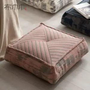 패턴 컬러 스트라이프 방석 쿠션 의자 마사지샵 바닥 사무실 두툼 폭신 매