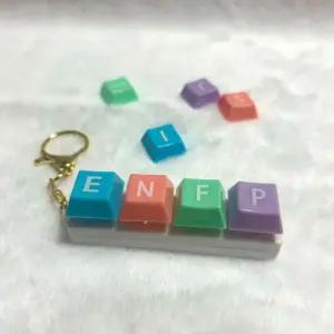 MBTI 키보드형 열쇠고리 키링 WFHGCLO