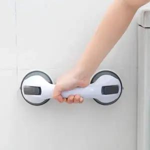 샤워부스 창문 화장실 베란다 문고리 안전 손잡이 그레이 (WFKAEZH)