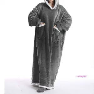 겨울 후드 담요 블랭킷 따뜻한 원피스 잠옷 집순이hij896