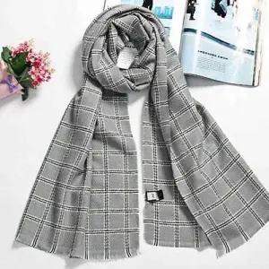 체크 머플러 롱 털 목도리 커플 여자 WFIKWXA