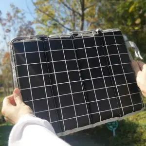 [콩심팥심]휴대 여행 야외 용 간이 접이식 체크 방석 블랙 벤치