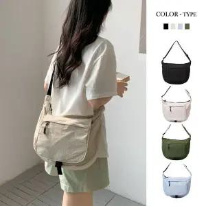 가벼운 반달 크로스백 여행용 보부상 나일론 숄더백 FA268 (4color)