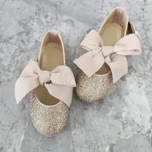 [셀러허브 패션]아동 리본  플랫슈즈  반짝이 여아구두 (170만 가능)
