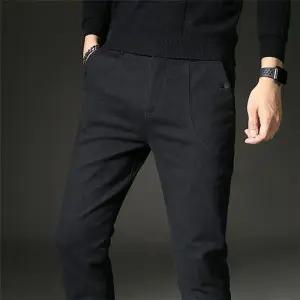 트랙팬츠 레귤러핏 남자흰바지 포켓반바지 허리 남성긴바지 편한팬츠 뒷쪽밴딩