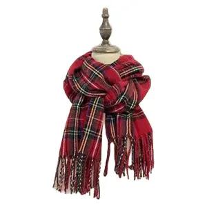 폴로랄프로렌 프린지 13-45-0180-770 체크 머플러 (블루)