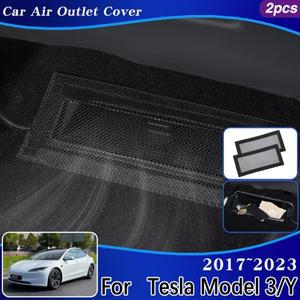 Tesla Model 3 액세서리 Y 2017 ~ 2023 자동차 공기 배출구 커버 뒷좌석 컨디셔너 환기 내부 아래 배기구