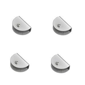 유리 클립 브래킷 클램프  설치 현대 호환적인 인테리어  실리콘 패드 장식 홀더 표시된 것과 같이