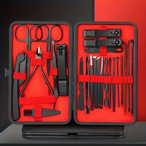 7-24개 전문 손톱깎이 키트 - 남성과 여성  날카로운 손톱 및 발톱 절단기 견고한 페디큐어 케어