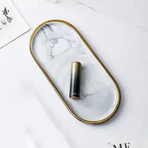 [하프클럽/]세라믹 골드 촬영 소품 장식 트레이 소형