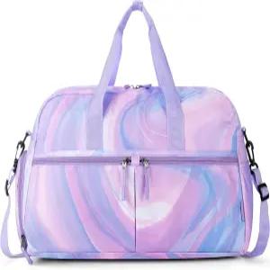 여행용 초코 모카 걸스 더플백 스포츠 신발칸 짐 더플 토트백 댄스 틴 플루이드 퍼플용