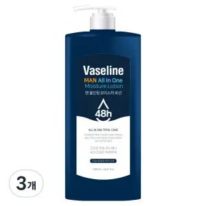 시투와이 바세린 옴므 기초 스킨케어 48h 맨 올인원 모이스처 로션 1L 3개