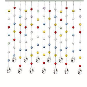 비즈커튼 구슬발 디자인 패브릭 펄커튼 모양 카페 스트링 커튼 크리스탈 200x100cm