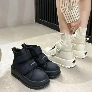 여성부츠 부츠 편한 미끄럼 겨울 아웃솔 안감 전체 여성 퍼 패딩 내부 겨울부츠 방지