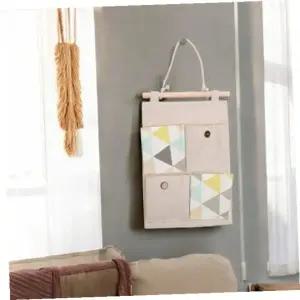 [하프클럽/]포켓수납행거 벽걸이포켓수납함4칸걸이형주머니영수증꽂이