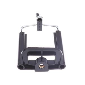 1Pc 범용 Stretchable 블랙 전화 홀더 스탠드 1/4 인치 너트 나사 구멍 Selfie 스틱 카메라 클립 액세서리