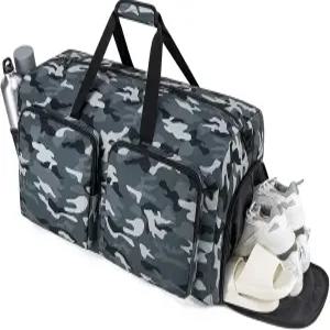 에코스마일 트래블 더플백 85L 짐백 트래블백 남성용 어깨끈 조절 가능한 접이식 오버나이트 위켄더백