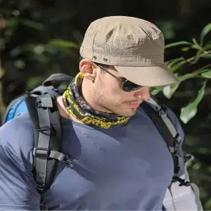 남자 자외선 차단 통풍 메쉬 군모 등산 모자 방수