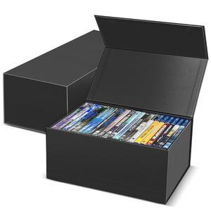 스틸북 보관 영화 기획자 홀더 비디오 게임 보관 케이스를 위한 CollectHall 2 팩 DVD 보관함