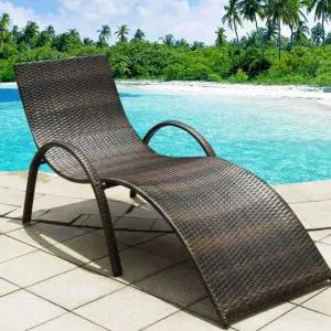 라탄 썬베드 수영장 테라스 비치의자 리조트 의자
