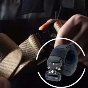 1250MM 금속+나일론 실속형 택티컬벨트 블랙