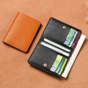 깔끔디자인 수납력 좋은 남여공용 슬림 똑딱이 반지갑
