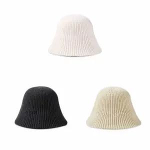 겨울 여성 니트 버킷햇 여자벙거지모자 여자버킷햇 골프여자겨울모자