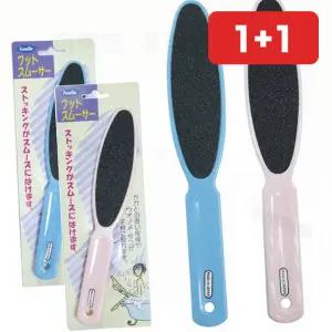 욕실용 뒤꿈치 발각질제거기 굳은살제거 양면 손잡이 발파일  1+1