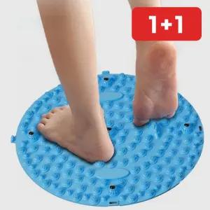 사무실 어르신 돌기 발지압매트 원형 자석 지압판  1+1