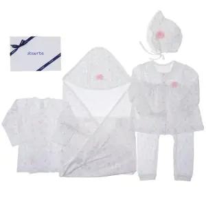 갤러리아 (압소바말띠출산축하신생아저고리)꽃토끼뱀부배냇저고리+속싸개