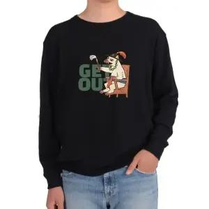 기모맨투맨 사또 겟아웃 판사 강아지그림 전색상 사이즈 (WFKB8TL)