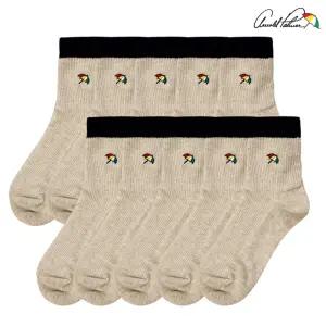 [아놀드파마]아놀드파마 여성 골지양말 갑종 베이직 양말 중목 살색 10족 세트 국산 선물