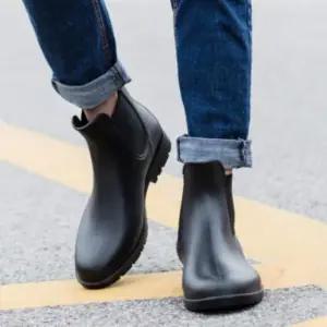 고품질 남녀공용 작업화 겨울용추가 설거지장화 레인부츠 (WFKBK46)