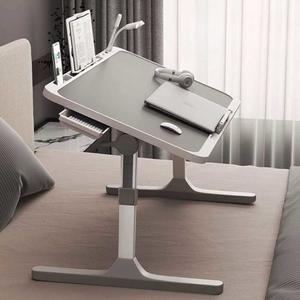 휴대용 침대 테이블 60x40cm 각도조절 커피 다용도 트레이 슬롯 북쿠션