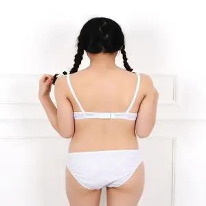 [하프클럽/]주니어 메쉬 브라팬티 A컵 2단계 편안한 어린이 속옷