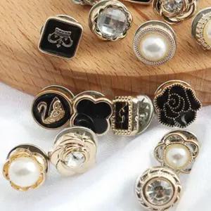 [하프클럽/]예쁜 의류 고정 배지 큐빅 진주 20매 다용도 옷장 장식 핀