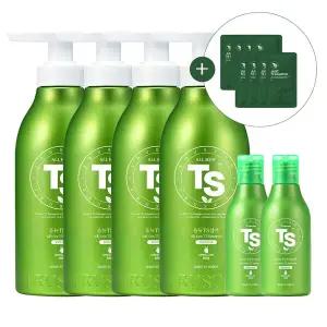 [TS트릴리온]올뉴 TS 샴푸 500g 4개 + 프리미엄 TS 샴푸 100g 2개 + 저스트 TS 샴푸 샤쉐 6g 8개