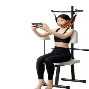 전동 허리교정 운동 허리 기계 좌식 기구 목 견인기