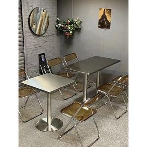 카페 스텐 탁자 업소용 대형 야외 사각형 60x60 원형 샤크팡 지름40cm 까페