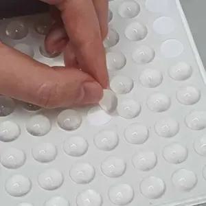 실리콘 도어충격방지패드 기획전 발받침 추천제품 11x5mm 스티커 반원 문소음방지스티커 소음방지범퍼