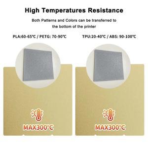 호환 Anycubic Kobra S1 플레이트 Pei 시트 264x276mm 질감 콤보 빌드 양면 PEO