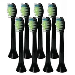 토비메모리 호환 필립스 전용 전동칫솔 리필모 HX6250 HX6263 HX6275 호환 칫솔모 (블랙) 8개입