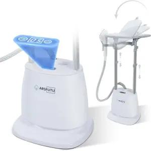 1500W 의류용 찜기 LCD 디스플레이 조절 가능한 다림질 보드 텔레스코픽 더블 로드 패브릭 브러시를 갖춘