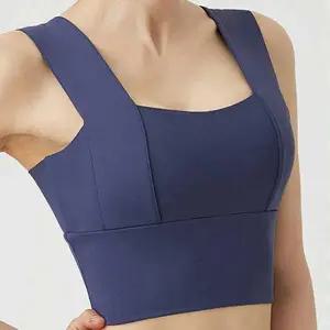 [하프클럽/]요가 필라테스 폴웨어 와이드 민소매 스포츠탑 브라탑