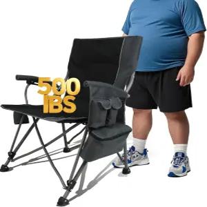 온열 캠핑 의자 성인 접이식 컵 홀더 오버사이즈 야외 u2013 헤비 듀티 난방 휴대용 스포츠 낚시 축구 잔디