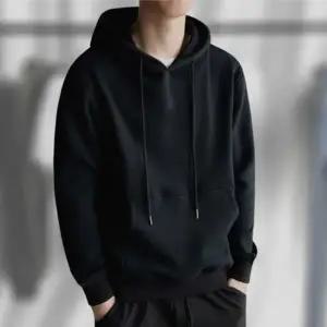 남자 커플 얇은 가벼운 레이어드 봄 가을 기본 무지 루즈핏 쭈리 후드티 빅사이즈 회색 검정 네이비